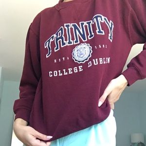 Trinity College Dublin crew neck sweatshirt